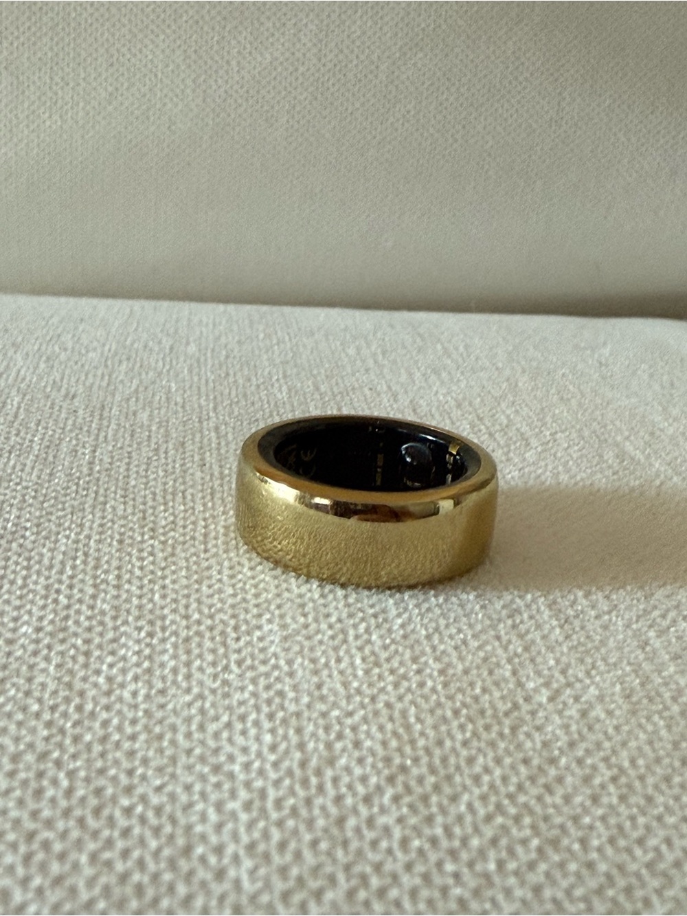 Oura Gold and Black Dome Ring